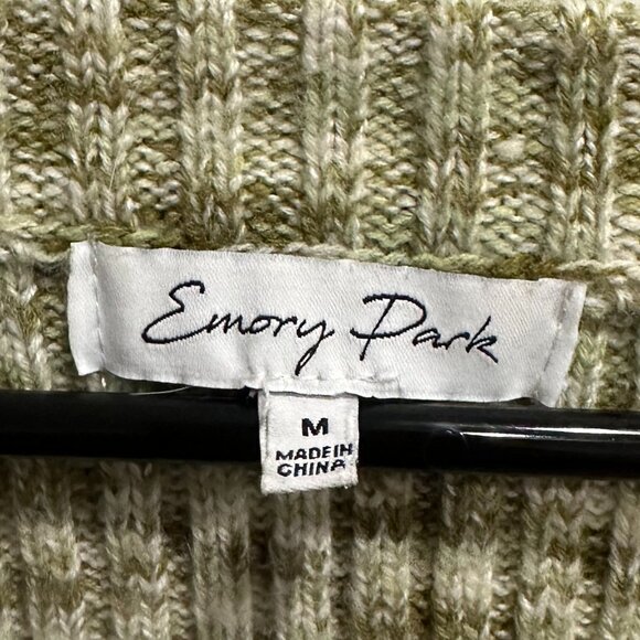 Women's Emory Park Knit Vest, Sweater, V--Neck, Med, 3 Button Front - Picture 2 of 8